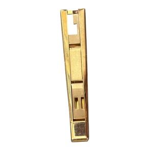 Swank Vintage Mens Gold Tone Geometric Cutout Tie Clip MCM Accessory
